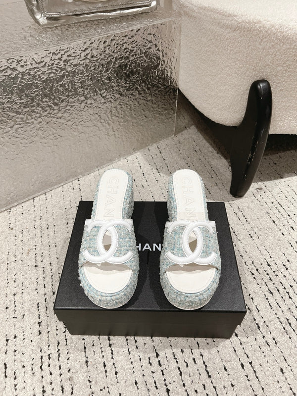 Platform Slide Sandals