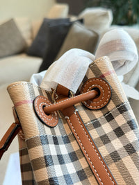 Mini Check Bucket Bag