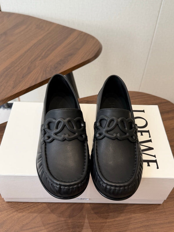 Double L Leather Loafers