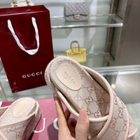 Angelina Platform Slide Sandals