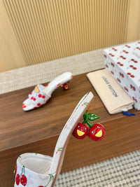 Cherry Lily Mules