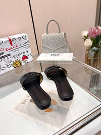 Bianca Leather Slides