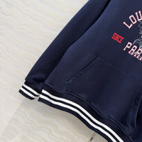 26S Signature Print Varsity Stripe Hoodie Set