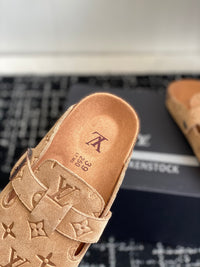 Monogram Suede Clogs