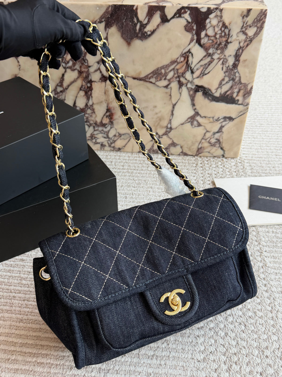 Double Flap Shoulder Bag