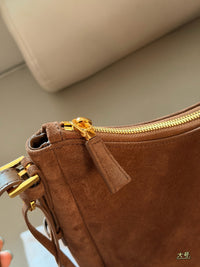 Suede Aimée Shoulder Bag