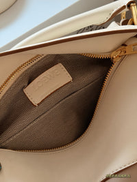Puzzle Edge Top-Handle Bag