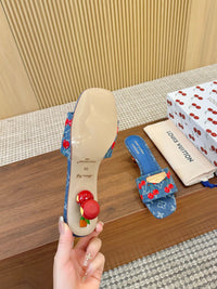Cherry Lily Mules