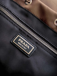 Explore Re-Nylon and Leather Backpack