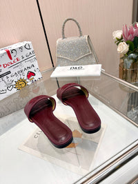 Bianca Leather Slides
