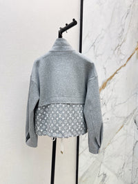 26S Monogram Accent Zip-Up Jacket