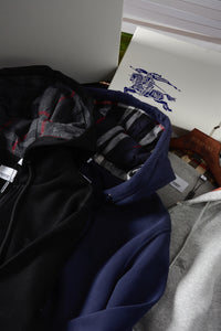 Check Zip Hoodie