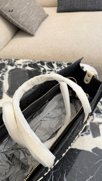 Embossed Monogram Tote Bag