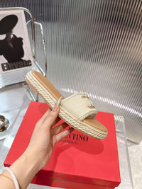 VLogo Espadrille Slides