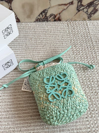 Anagram Raffia Pocket Bag