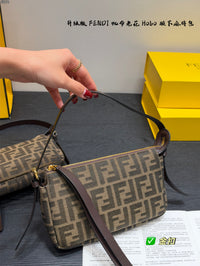 Zip Top Jacquard Shoulder Bag