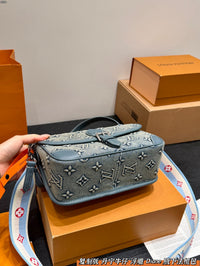 Diane Monogram Denim Bleu