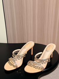 Caovilla Chandelier Heeled Mules