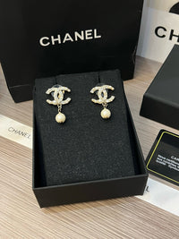 Logo Pearl Earrings