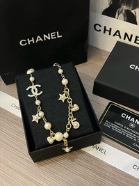 Pearl Charm Necklace & Bracelet Set