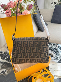 Jacquard Baguette Bag