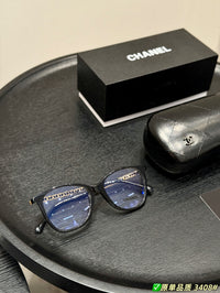 3408-Q-A Chain Detail Cat-Eye Optical Glasses