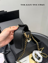 25S Pearl Chain Round Bag
