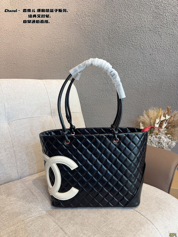 Cambon Ligne Tote Bag Calfskin
