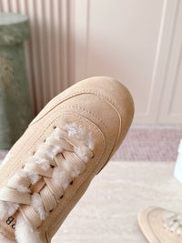 26S Shearling Knight Runner Mules