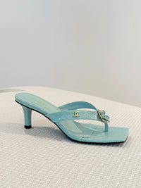 Camellia Thong Mules