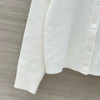 Fine Fabric Jacquard Cardigan