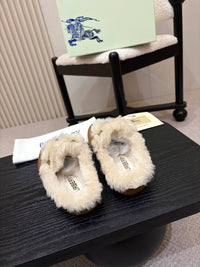 26S Shearling Knight Runner Mules