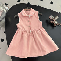 Pink Monogram Sleeveless Dress