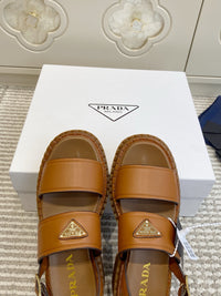 Leather Platform Sandals