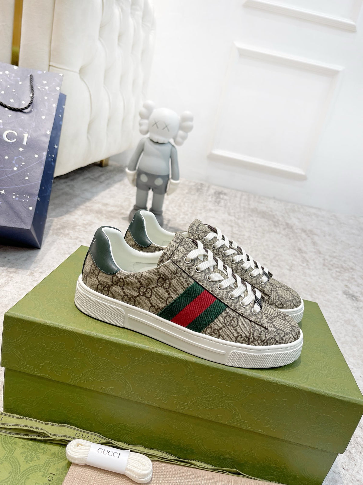 Ace Embossed Sneakers