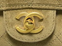 Suede Flap Bag