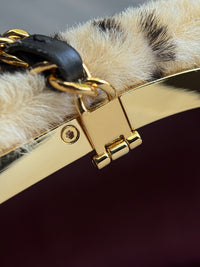 26A Pony Hair Clutch with Chain