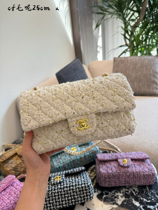 Classic Flap Bag Cotton Tweed