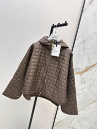 Quilted Hooded Cape