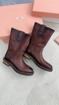 Foule Leather Booties