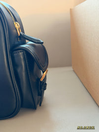 Nappa Leather Pocket Top-Handle Bag