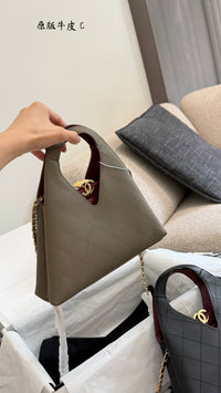 Métiers d'Art Quilted Triangle Shopping Bag