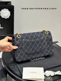 Classic Flap Bag Dark Blue Denim