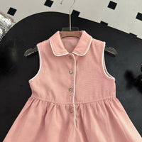 Pink Monogram Sleeveless Dress