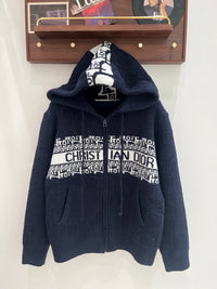 Zipped Cardigan with Hood