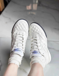 Quilted Low-Top Sneakers