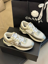 Logo Metallic Trainers