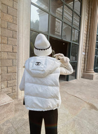 Logo Hooded Puffer Vest