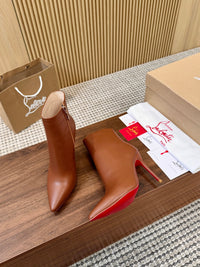 Kate Max Leather Ankle Boots