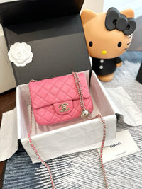 Mini Flap Bag with Lucky Ball Chain
